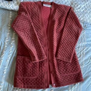 SONIA RYKIEL Women's Vintage Cotton Button-Up Cardigan Sweater Jacket Size L